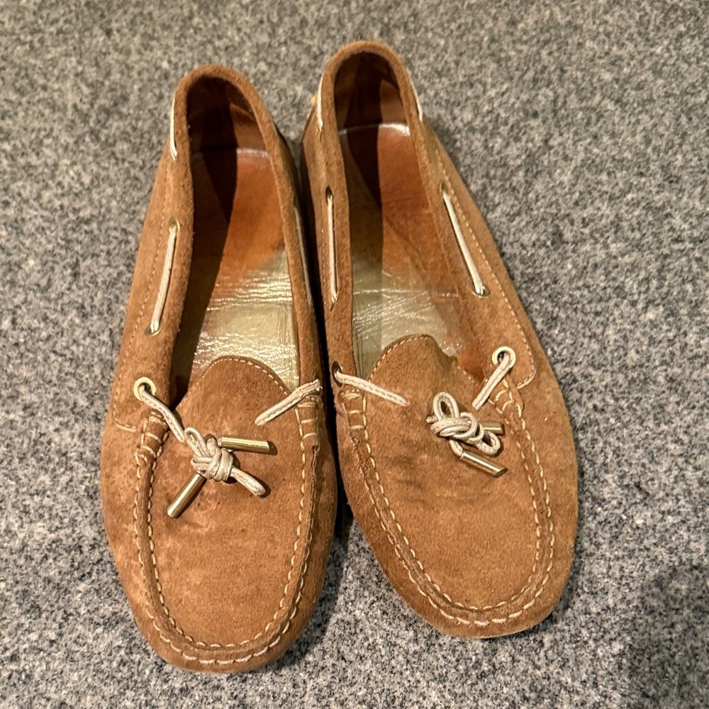 Tod's Tan Suede Loafers